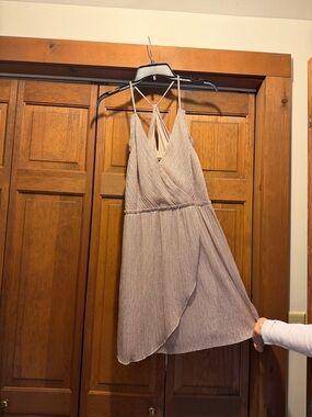 Sleeveless V-Neck Wrap Mini Dress